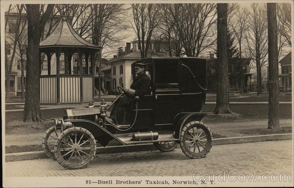 Buell Brothers' Taxicab Norwich New York