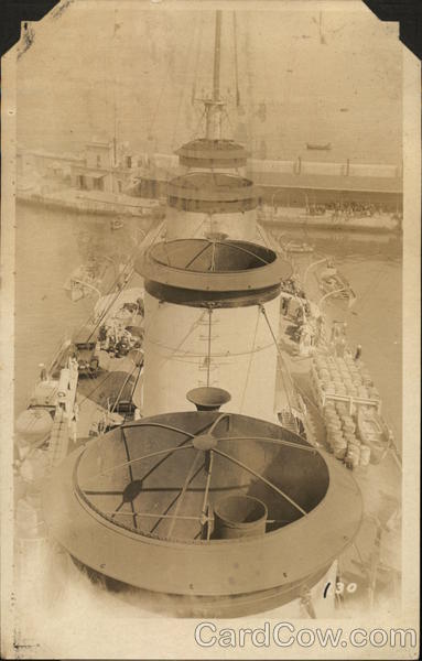 Smoke Stacks USS Pittsburgh (CA-4) Boats, Ships
