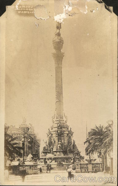 Columbus Monument Barcelona Spain