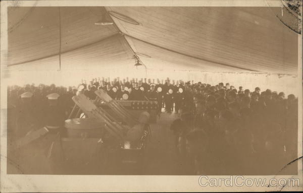 Soldiers at Attention in Tent Military