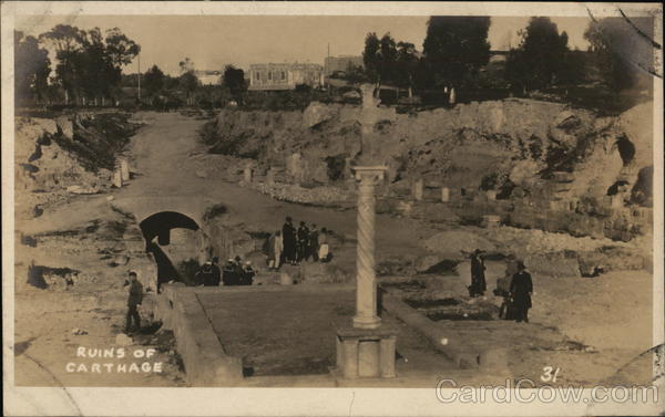 Ruins of Carthage Tunisia Africa