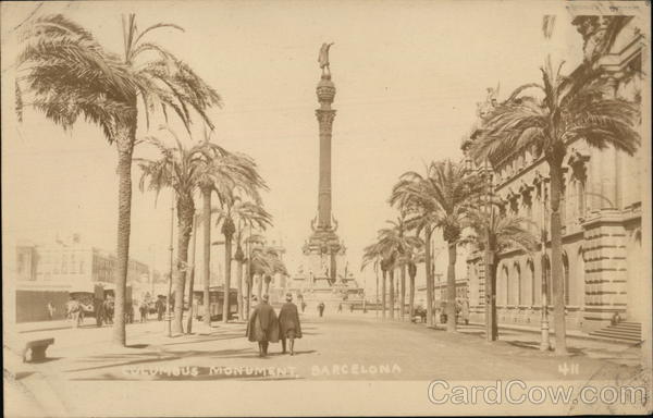 Columbus Monument Barcelona Spain