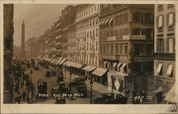Rue de la Paix Paris France