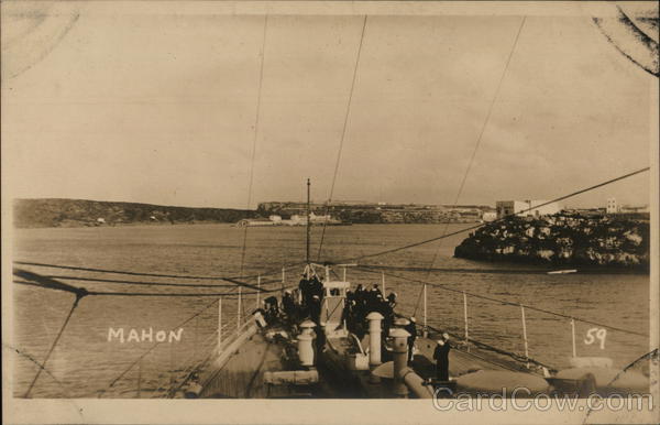 Entering Harbor Mahon Spain