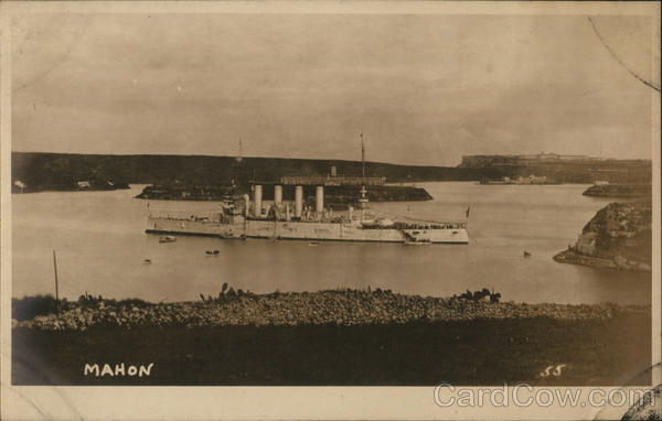 USS Pittsburgh (CA-4) Mahón Spain Ships