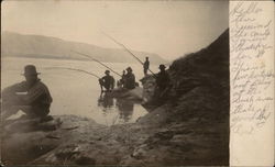 Fishermen Fishing Postcard