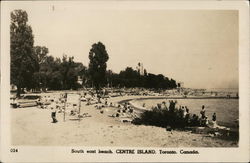 South East Beach, Centre Island Tornonto, ON Canada Ontario Postcard Postcard Postcard