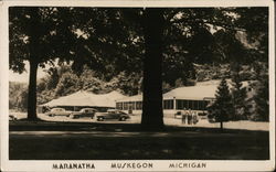 Marantha - Large Tent and Buildings Postcard