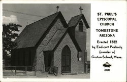 St. Paul's Episcopal Church Tombstone, AZ Postcard Postcard Postcard