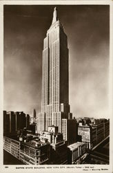 Empire State Building, New York City (World's Tallest - 1248 feet) Postcard Postcard Postcard