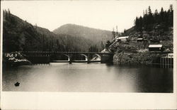 Pit 3 of Dam Burney, CA Postcard Postcard Postcard