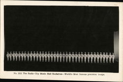 The Radio City Music Hall Rockettes - World's Most Famous Precision Troupe New York, NY Postcard Postcard Postcard