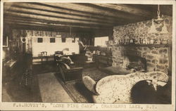 F. A. Hovey's "Lone Pine Camp" Cranberry Lake, NY Postcard Postcard Postcard