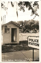 Police Station White Springs, FL Postcard Postcard Postcard