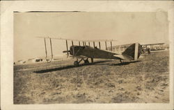 DeHaviland American Biplane, Carlstrom Flying School Postcard