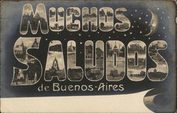 Muchos Saludos de Buenos-Aires Buenos Aires, Brazil Postcard Postcard Postcard