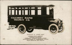 Calcasieu Rapid Transic Co. Bus Postcard