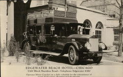 Edgewater Beach Hotel - Motor Coach Chicago, IL Postcard Postcard Postcard