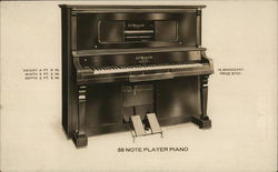 88 Note Player Piano, Garraways, Ltd. Postcard