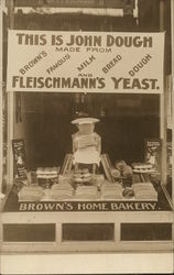 Fleischmann's Yeast - Brown's Home Bakery - John Dough Postcard