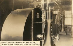 C. G. Conn's Band Instrument Factory - Heating Plant Blast Fans Elkhart, IN Postcard Postcard Postcard