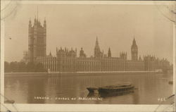 Houses of Parliament London, England Postcard Postcard Postcard