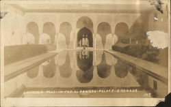 Swimming Pool in the Alhambra Palace Postcard