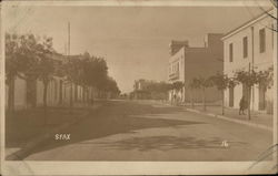 Street Scene Sfax, Tunisia Africa Postcard Postcard Postcard