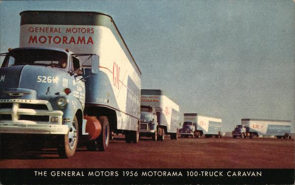 THe General Motors 1956 Motorama 100-truck caravan
