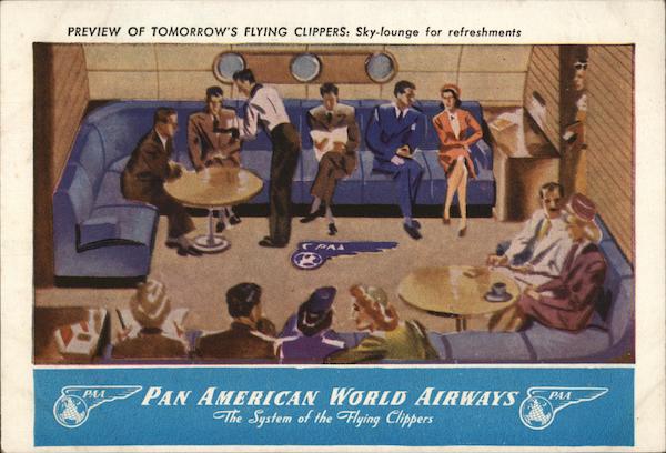 Preview of Tomorrow's Flying Clippers: Sky-Lounge for Refreshments