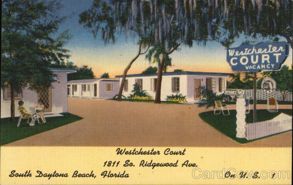 Westchester Court Daytona Beach FL Postcard