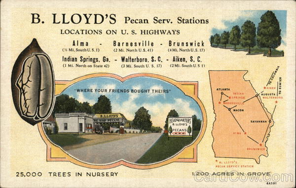 B. Lloyd's Pecan Service Stations Barnesville Georgia