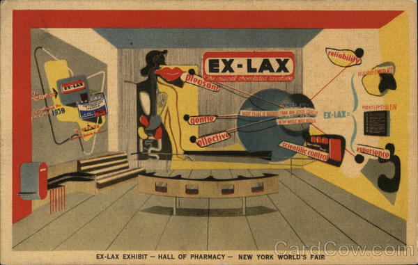 Ex-Lax Exhibit, Hall of Pharmacy 1939 NY World's Fair