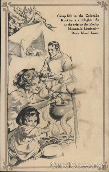 Rocky Mountain Limited - Rock Island Lines - Camp Life