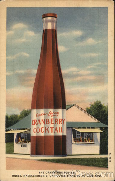 The Ocean Spray Cranberry Bottle Onset Massachusetts