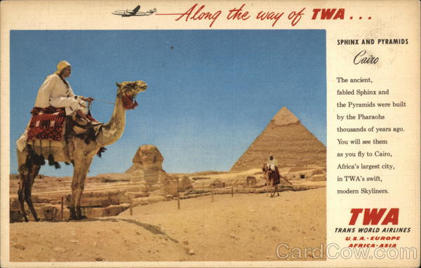 Sphinx and Pyramids Cairo Egypt Africa