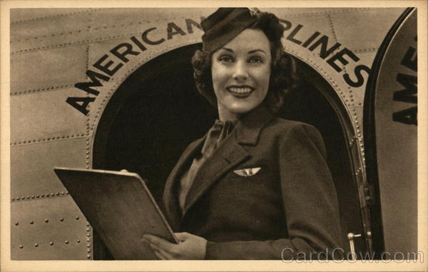 American Airlines - Flagship Fleet, Stewardess Airline Advertising