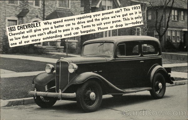 1933 Chevrolet Cars
