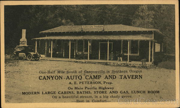 Canyon Auto Camp and Tavern Canyonville Oregon