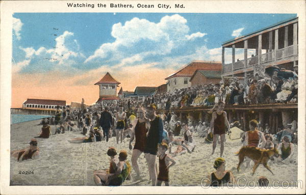 Watching the Bathers Ocean City Maryland