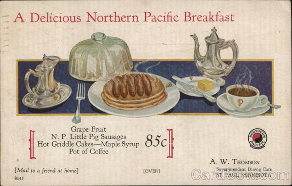 A Delicious Northern Pacific Breakfast St. Paul Minnesota