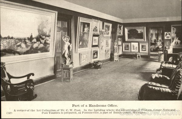 Part of a Handsome Office - Postum, Grape-Nuts and Post Toasties Battle Creek Michigan