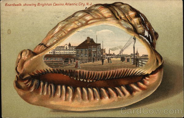 Boardwalk showing Brighton Casino Atlantic City New Jersey