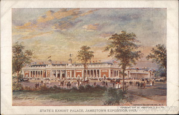 States Exhibit Palace 1907 Jamestown Exposition