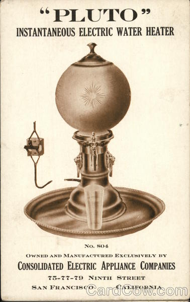Pluto Instantaneous Electric Water Heater San Francisco California