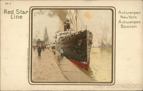 Red Star Line Antwerp - NewYork/Boston