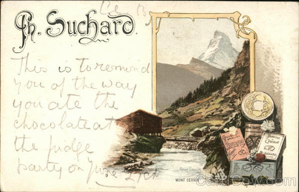 Th. Suchard Chocolates Switzerland Advertising