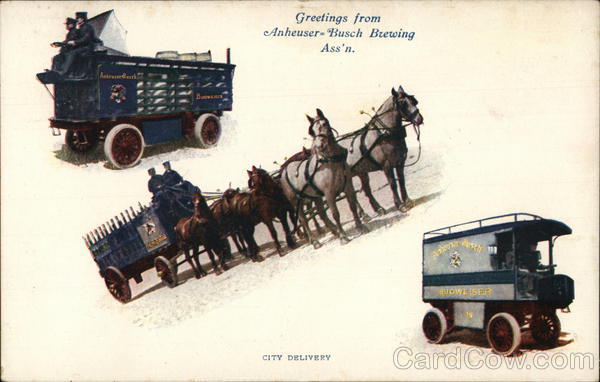 Anheuser-Busch - City Delivery St. Louis, MO Postcard