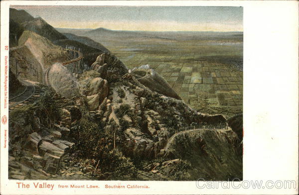 The Valley from Mount Lowe California