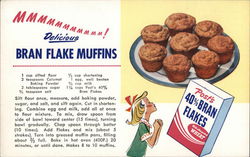 Post's 40% Bran Flakes Postcard